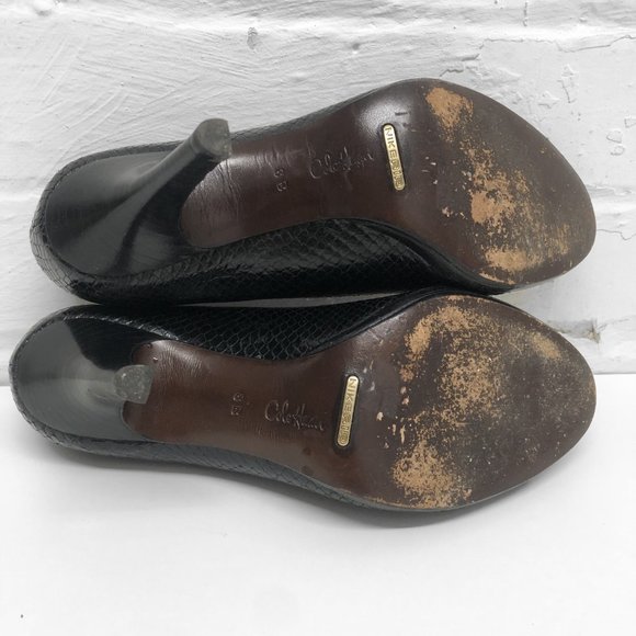 Cole Haan Women's Stilettos Open Peep Toe Heels Size 8 - Picture 5 of 8